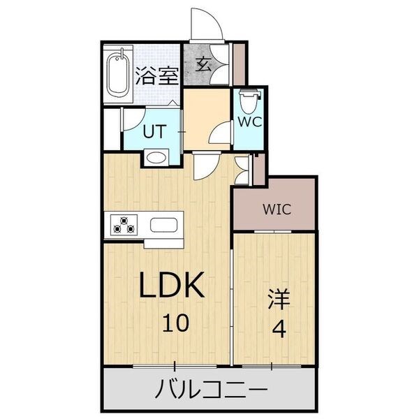 クレストヒルズ 103号室 間取り