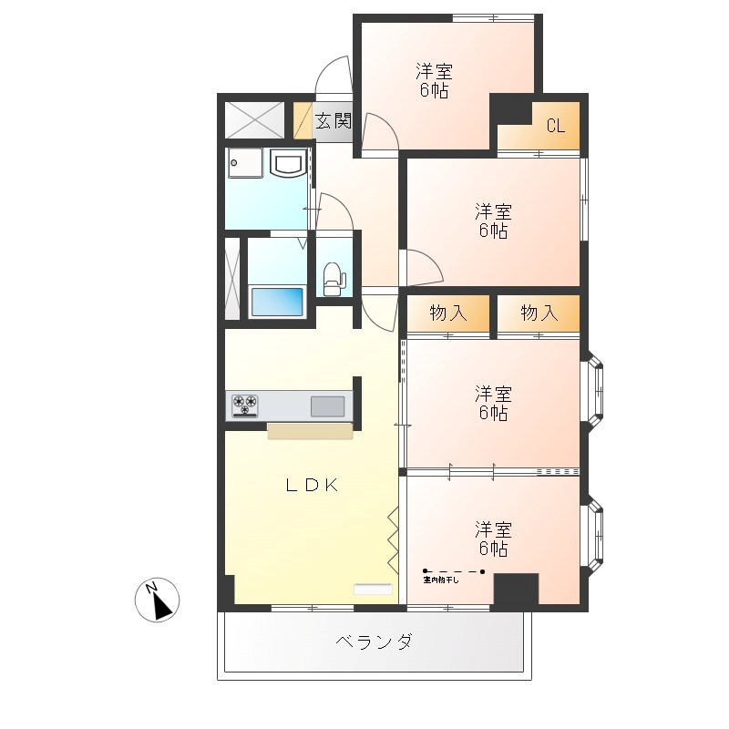 アルファレジデンス駅東 901号室 間取り