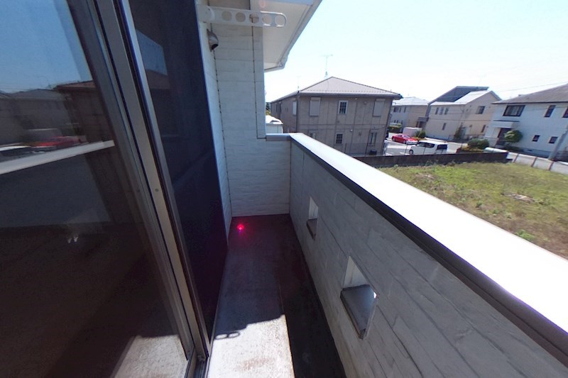 カサーレ西川田D棟 ベランダ