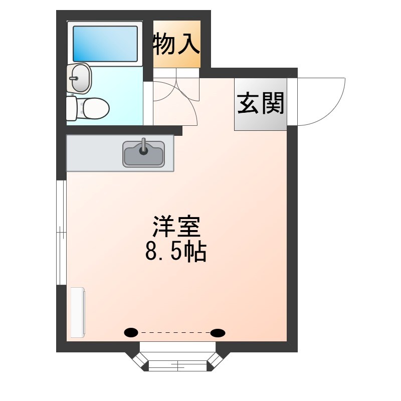茂原ハイツ 202号室 間取り