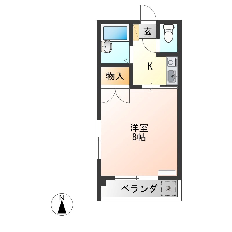 峰ヶ丘ハイツ 510号室 間取り