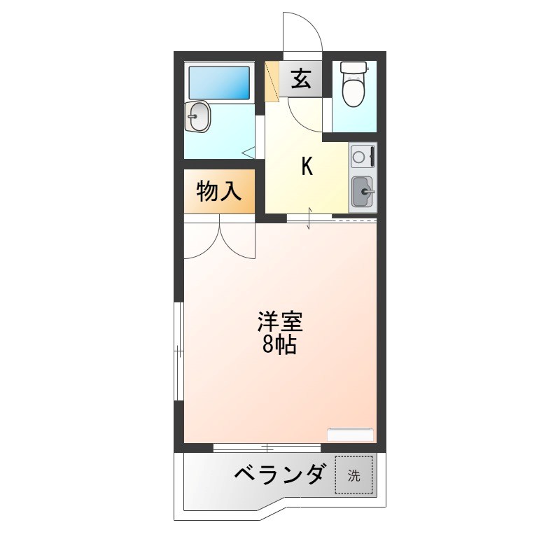 峰ヶ丘ハイツ 510号室 間取り