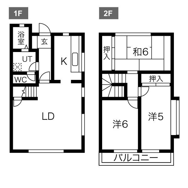 飯塚住宅 間取り図