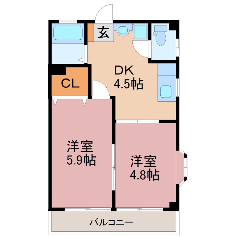 セレナータ 101号室 間取り