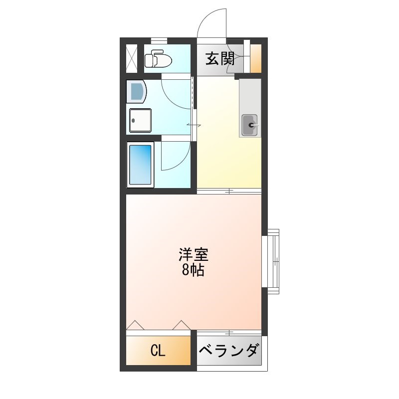 カーサ・デル・リーゾ  105号室 間取り