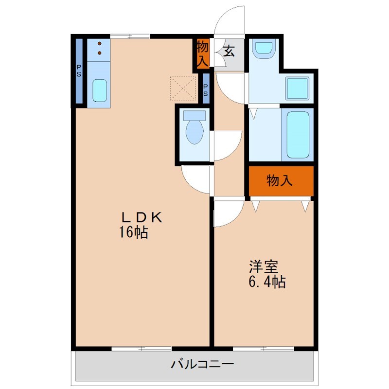 モア　ベリー 202号室 間取り