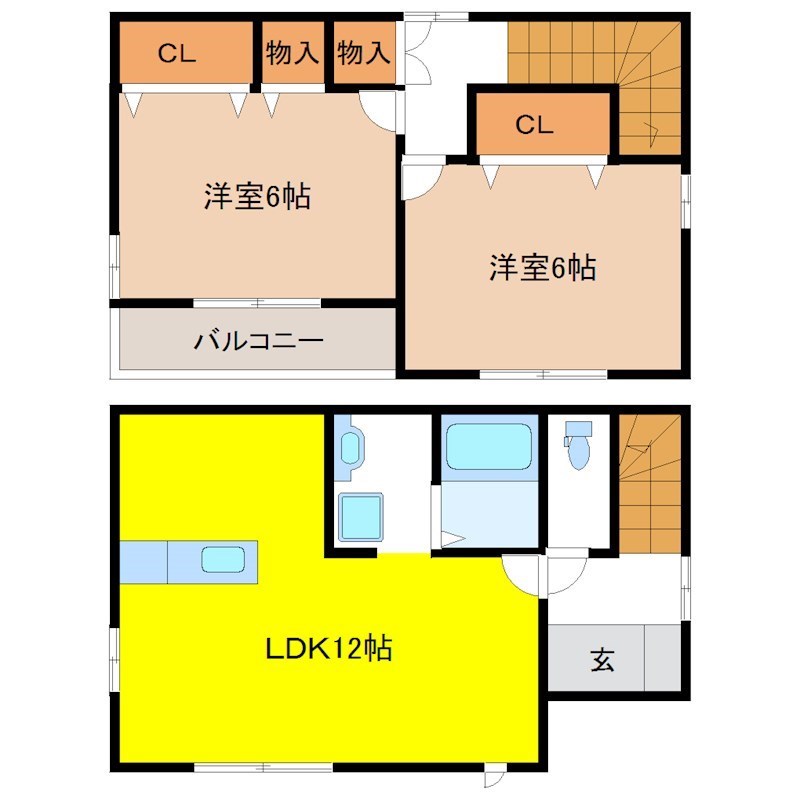 御幸ヶ原・菅俣貸家 間取り図