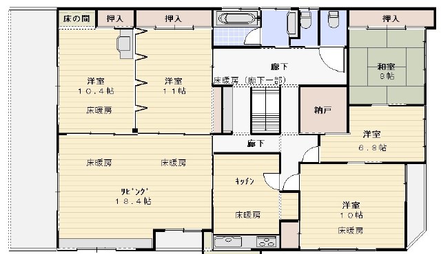 清原台6丁目相場貸家 間取り
