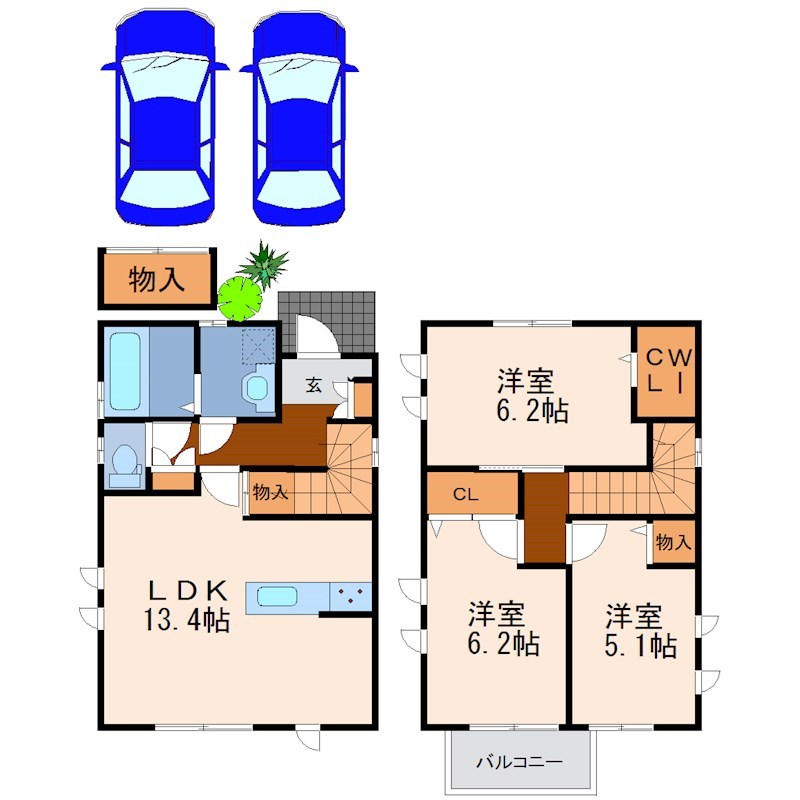 バンビーノ A 間取り