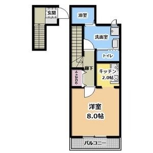 Happier清原台 203号室 間取り