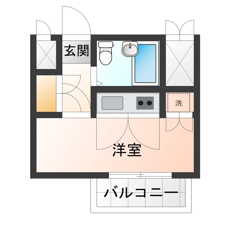 ハイツマルイ 307号室 間取り