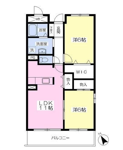 アビタシオンピーノ 603号室 間取り