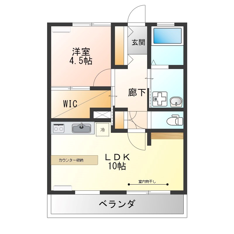 メゾン・ド・サローネ 203号室 間取り