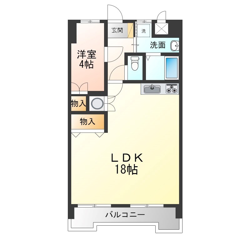 赤羽ハイツ 1403号室 間取り