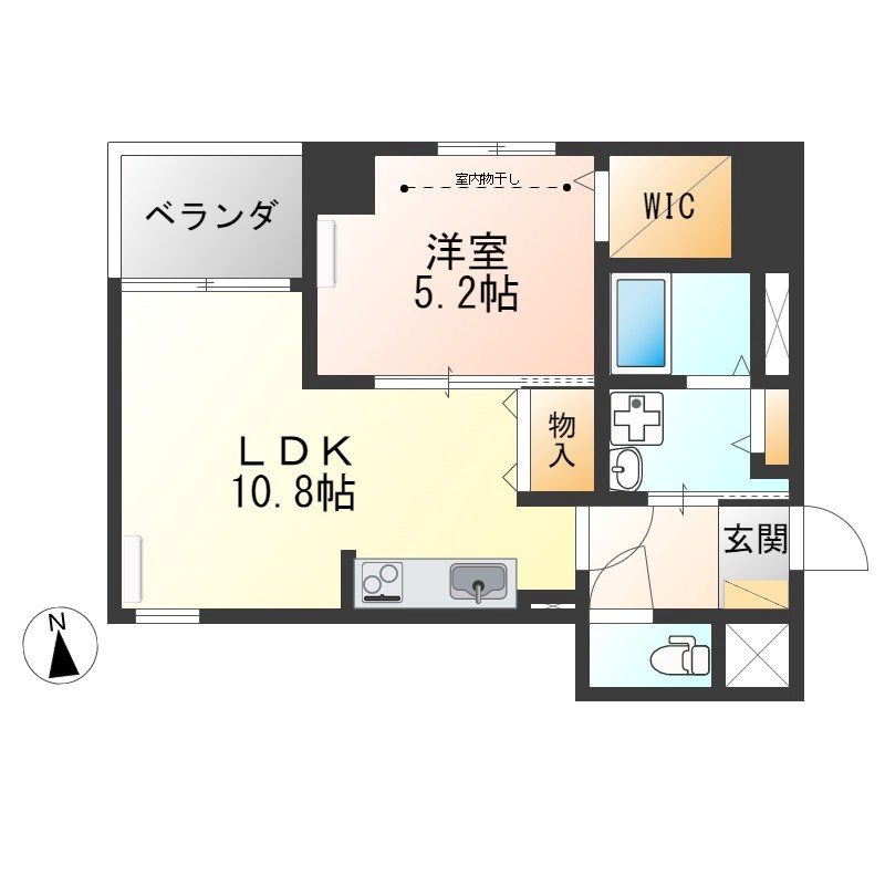 SEA22 905号室 間取り