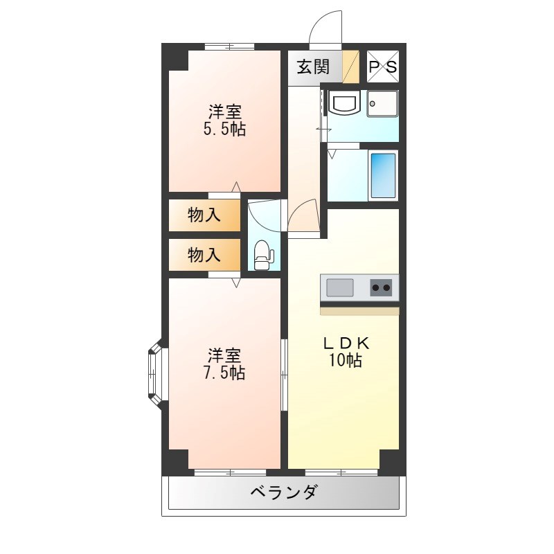 フィールド華美月 間取り図