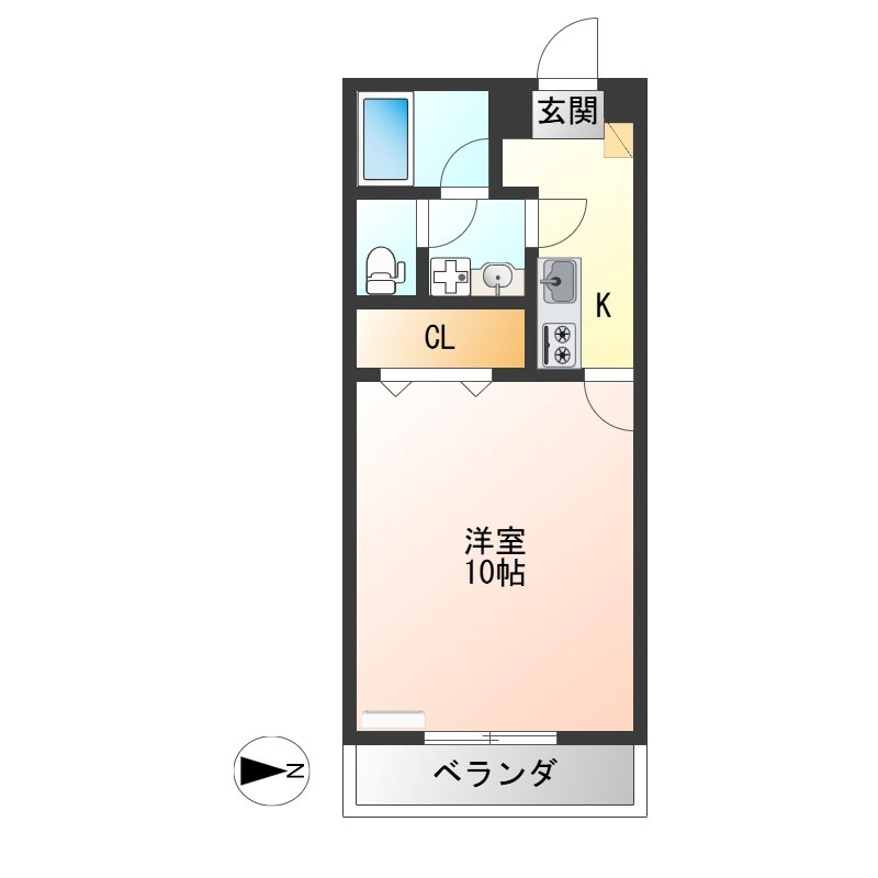 ロイヤル金信Ⅱ 303号室 間取り