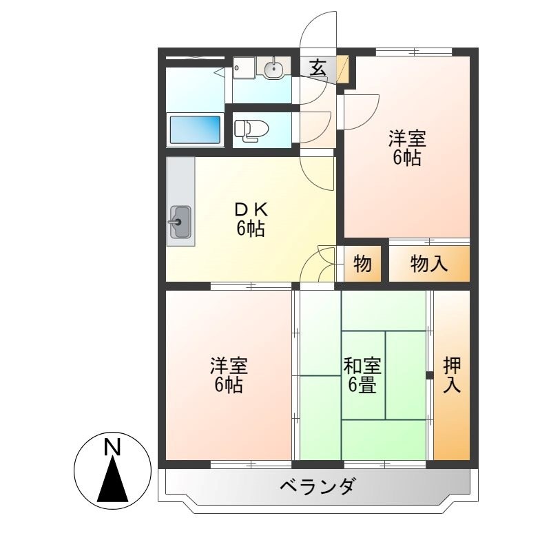 ロイヤルマンション野口 102号室 間取り