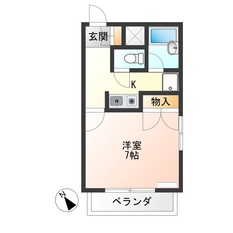 新町ハイツ 間取り図