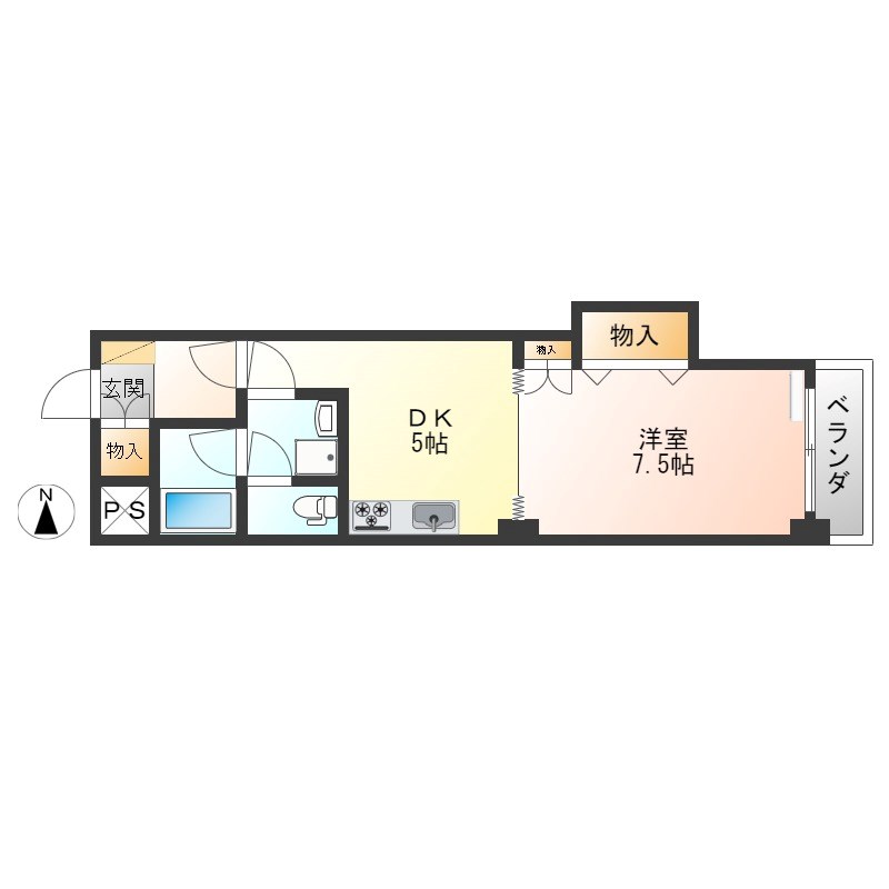 ブランルージュ元今泉 間取り図