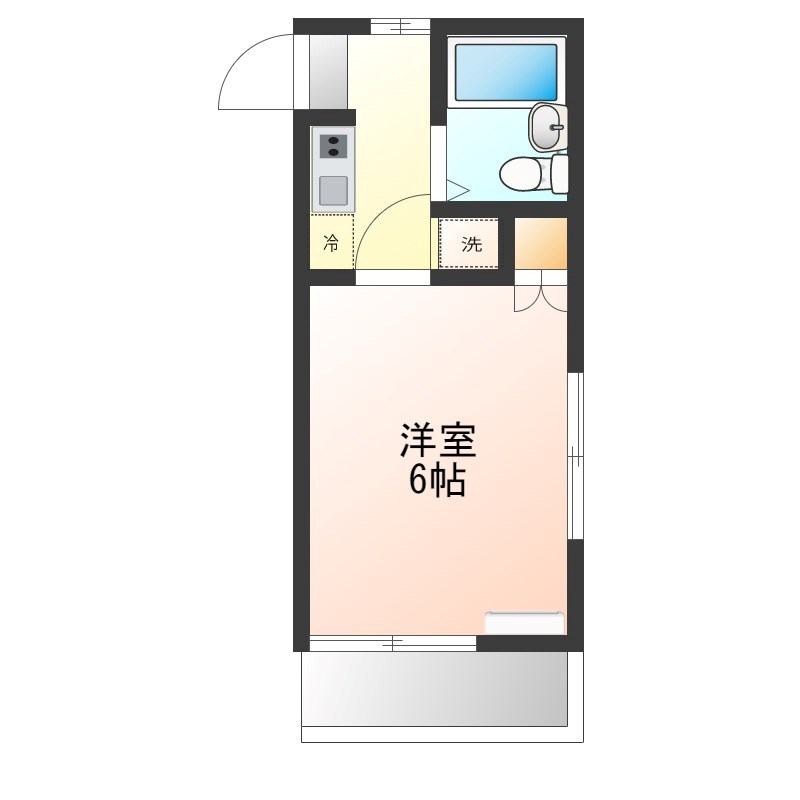 モンパレス真岡　第一　4号棟 202号室 間取り