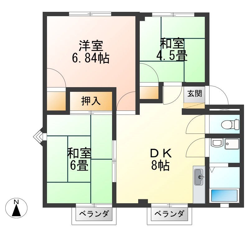 ソフィアＡ 間取り図