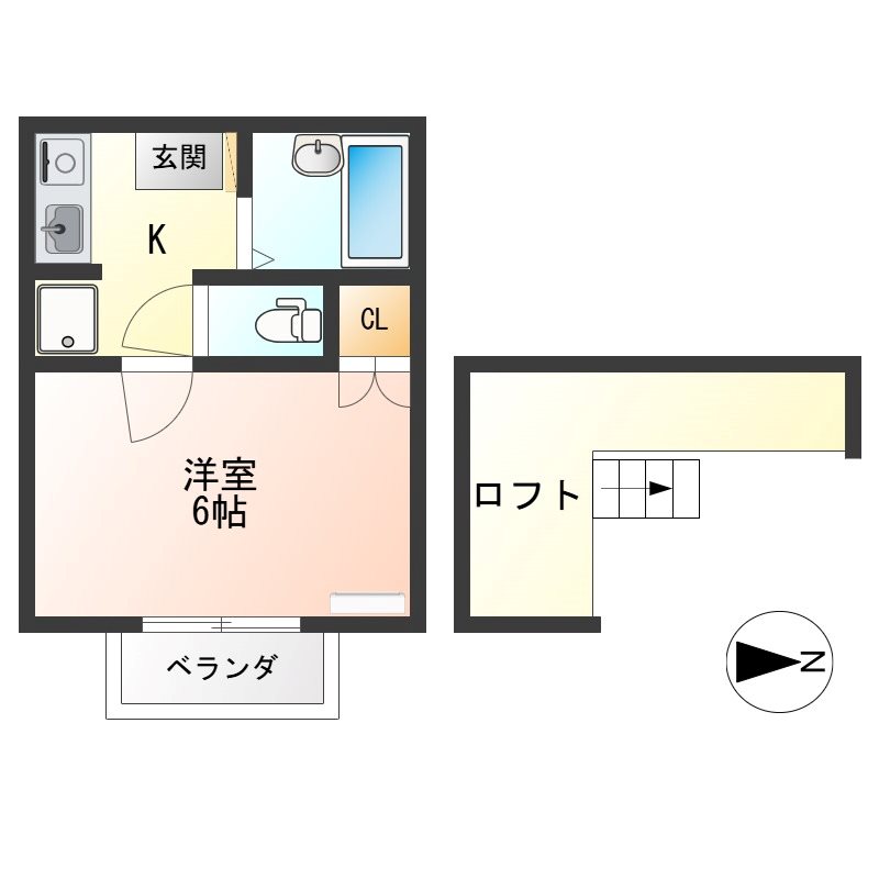 ネクステージ西川田第5 202号室 間取り