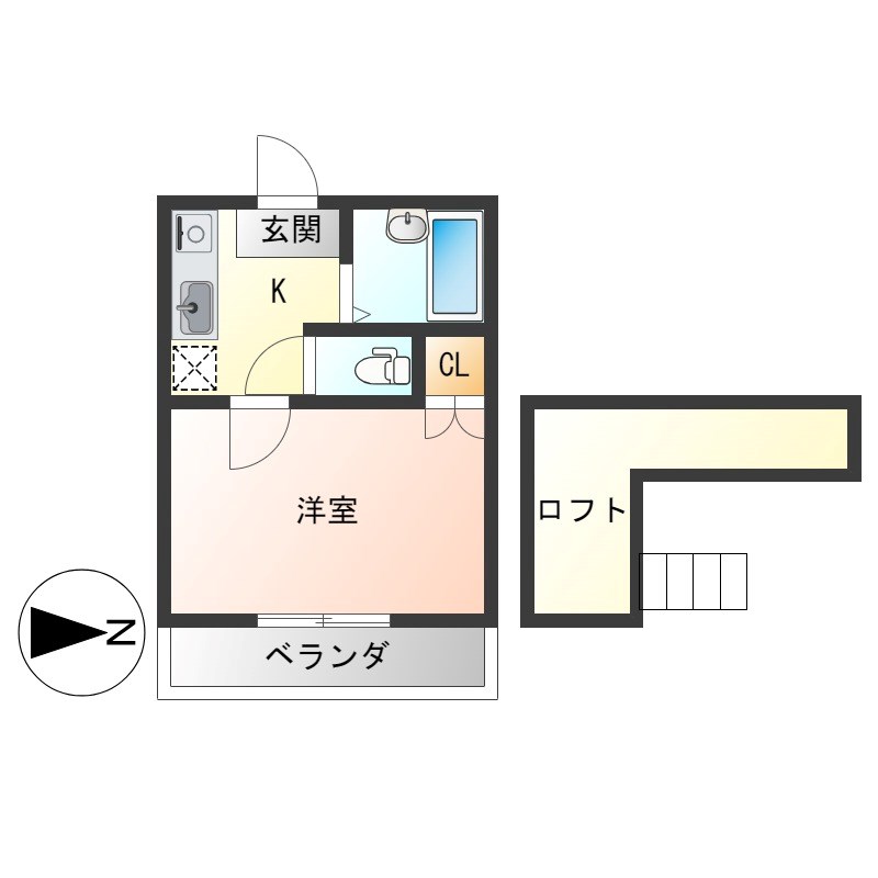 ネクステージ西川田第5 間取り図