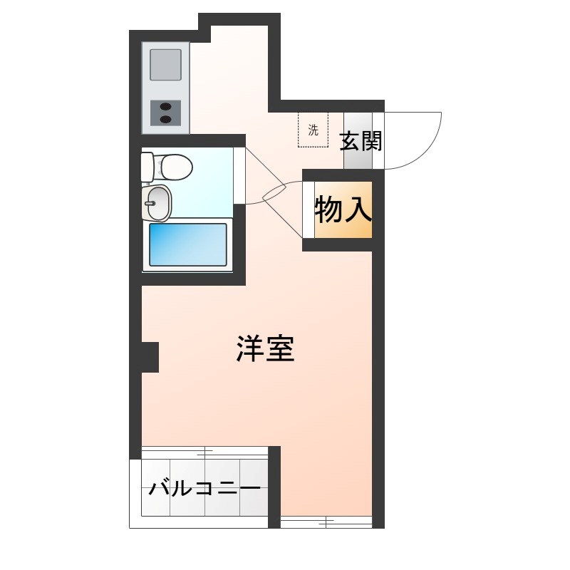 クレマチス 202号室 間取り