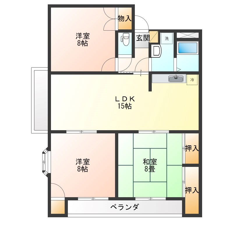 エフハウスⅡ 間取り図