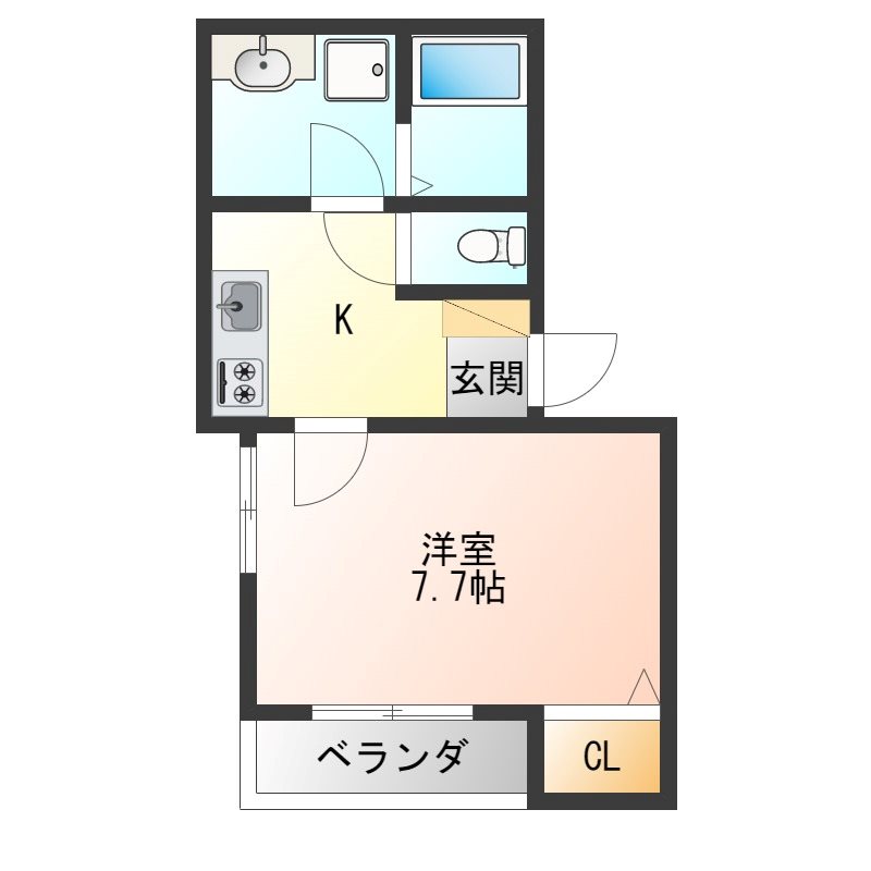 プレヴィール 302号室 間取り