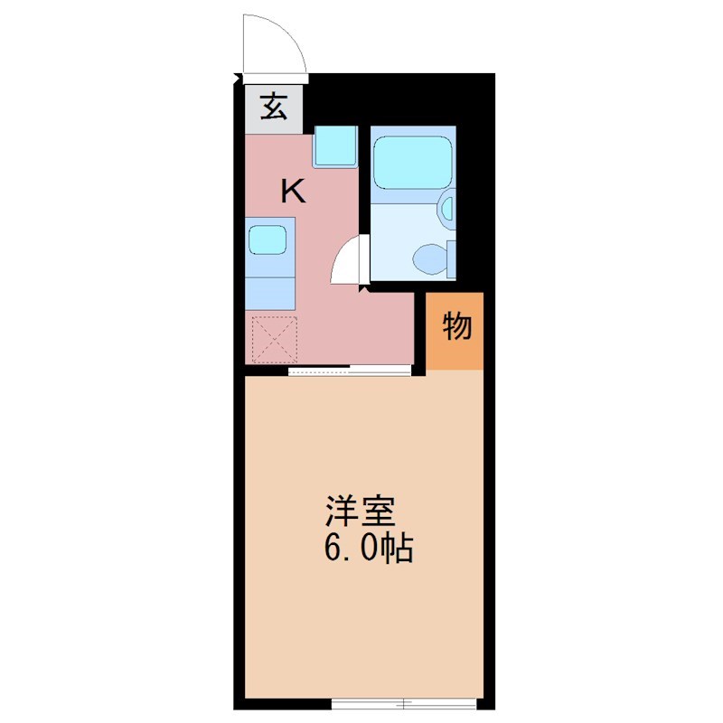 津田ハイツⅠ 106号室 間取り