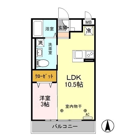 グロース小山  間取り図