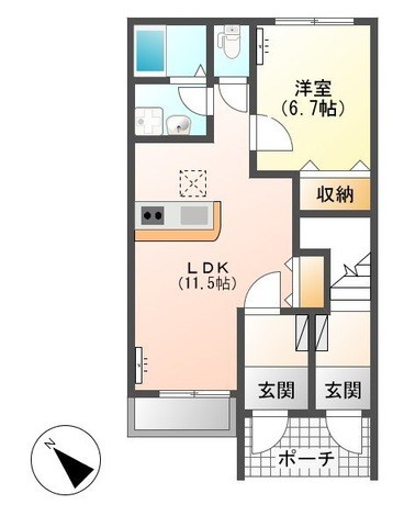 ホワイティＣ 間取り図