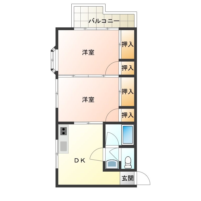 アリシア 306号室 間取り