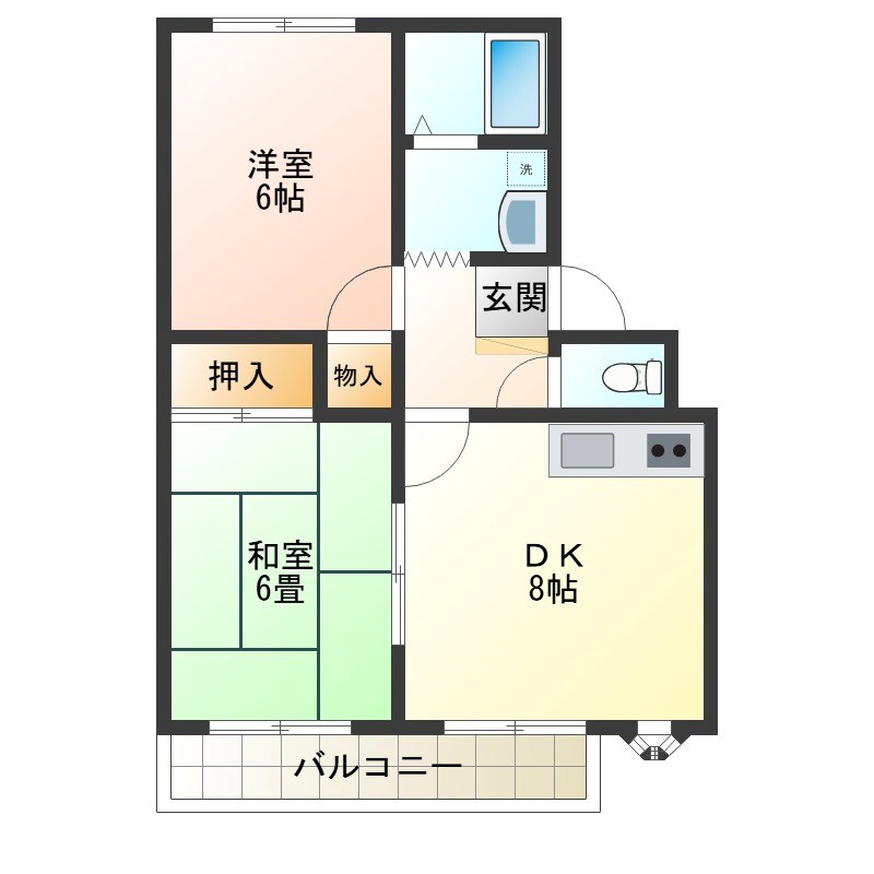 イースタンパレス 306号室 間取り