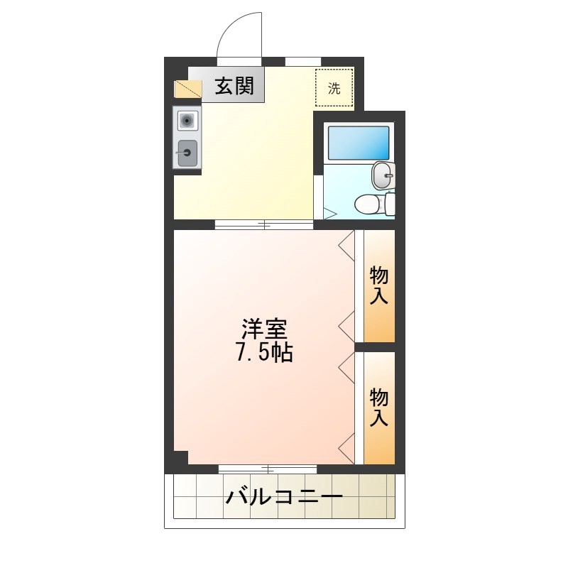 サンハイツ花垣 間取り図