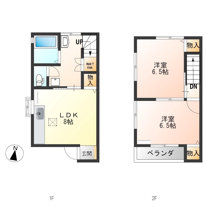フローリア B棟号室 間取り