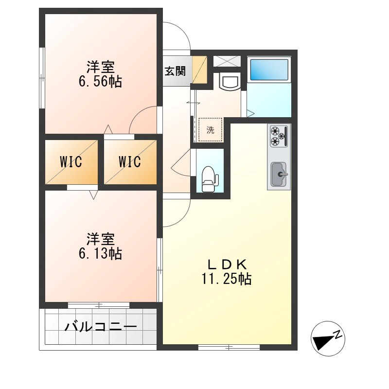 サンティールマンション 301号室 間取り