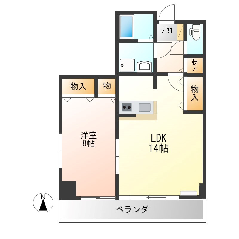 サン=テグジュビル 701号室 間取り