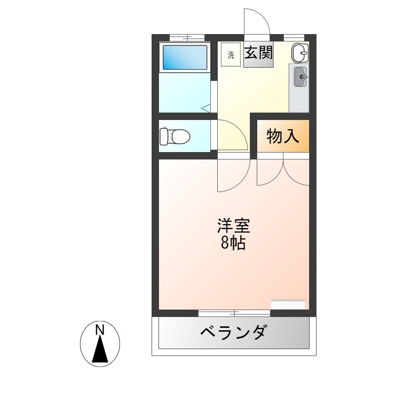 サンハイツカイガ北 間取り図