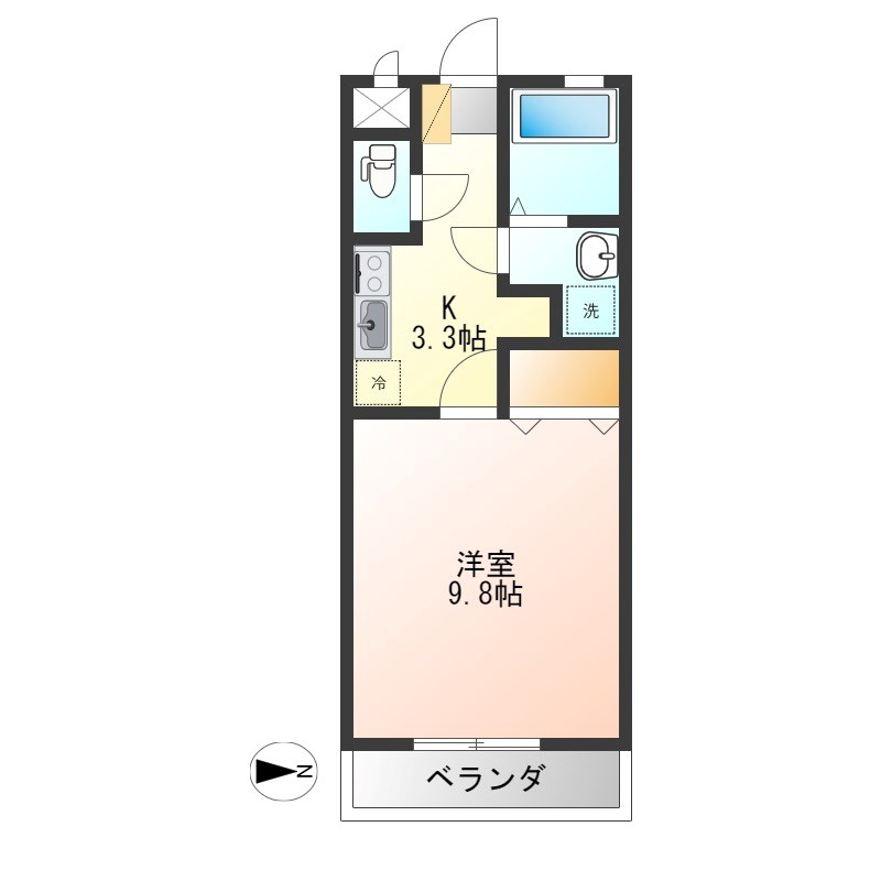 アーバンヒルズⅠ 102号室 間取り