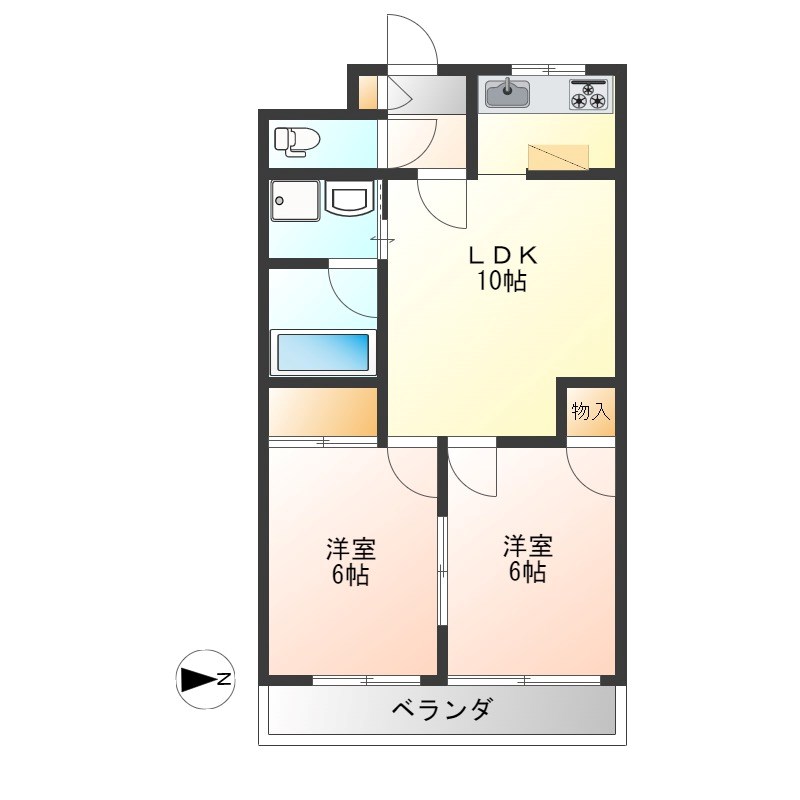 ドミール平松 間取り図