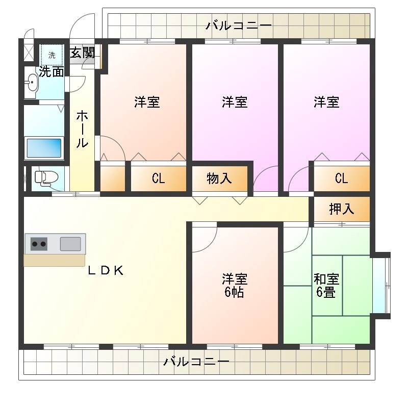 ユーミーナリサⅡ 間取り図