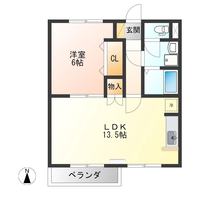 ペティーナB棟 間取り