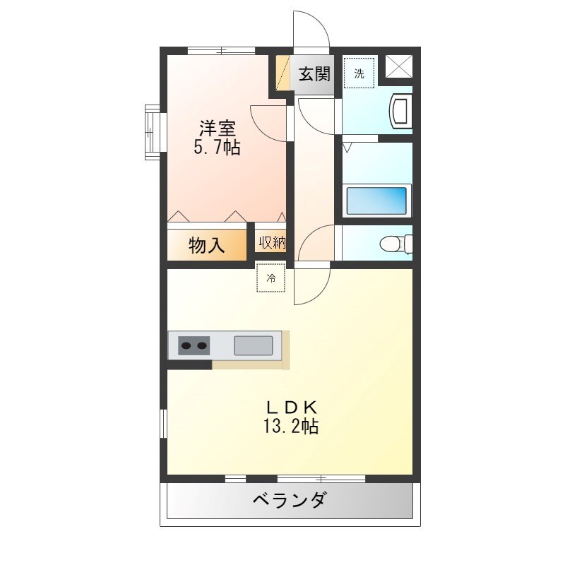 ハリーグレイス鶴田 間取り図