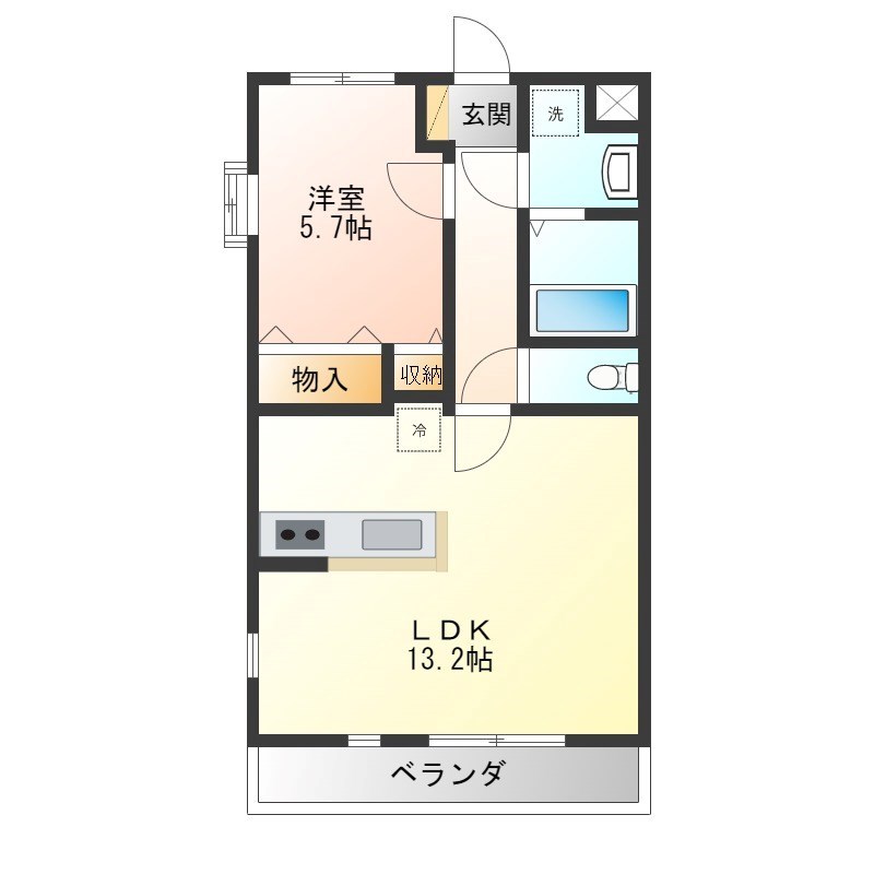 ハリーグレイス鶴田 間取り