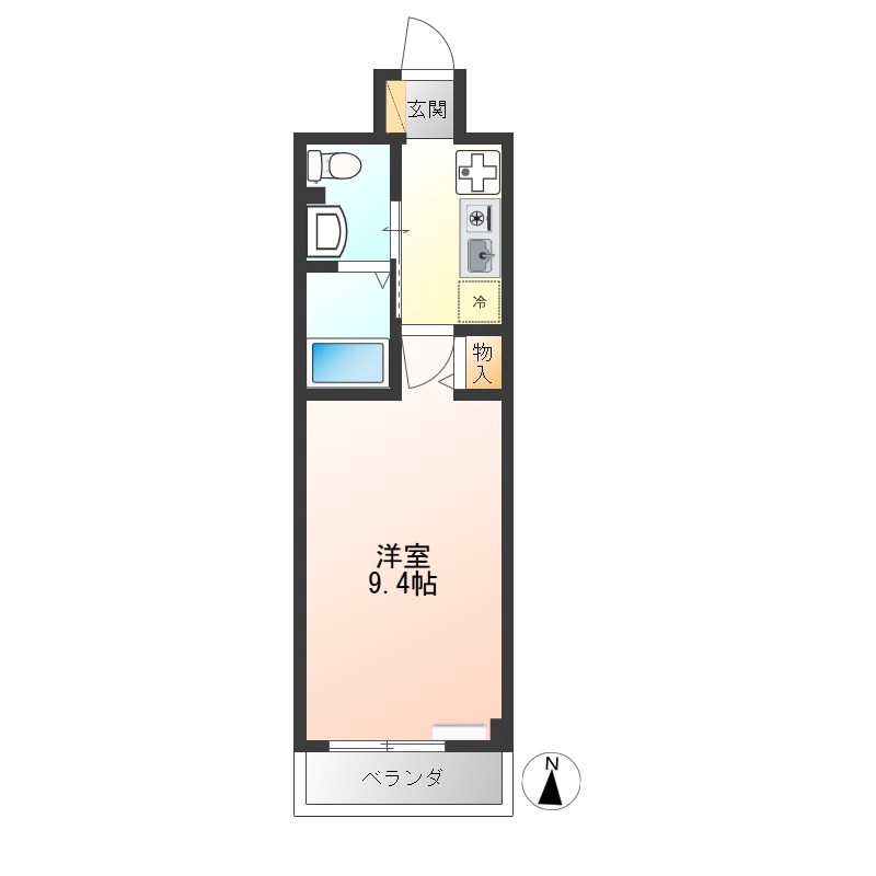 アド・ウイスティリア 306号室 間取り