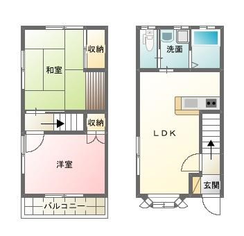 サニープレイスⅡ 301号室 間取り
