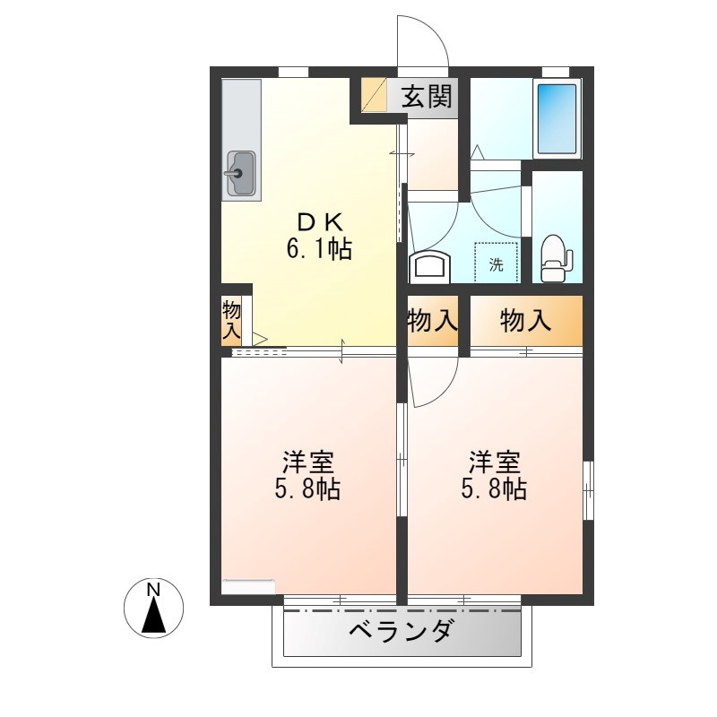 ディアス石井ヶ丘 間取り図